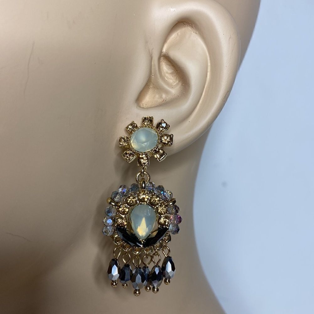 Bling Fancy Drop Earrings - Picture 2 of 4